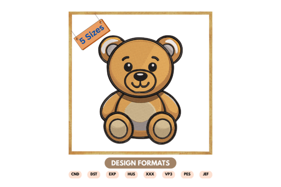 Baby Bear Embroidery File