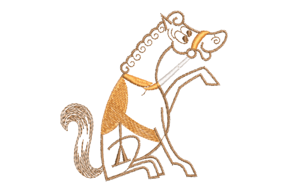 Cartoon Horse Embroidery Design: A Playful Pick for Kids & Gifting