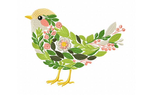 Cute Floral Bird Embroidery Pattern Review