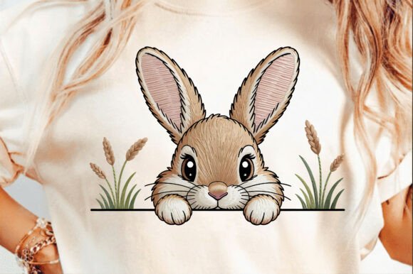 Easter Bunny Machine Embroidery Png Svg