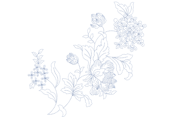 Easy Floral Hand Embroidery Design for Small Batch Sellers