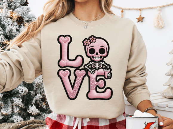 Embroidery Pink Valentine Skull Design Review