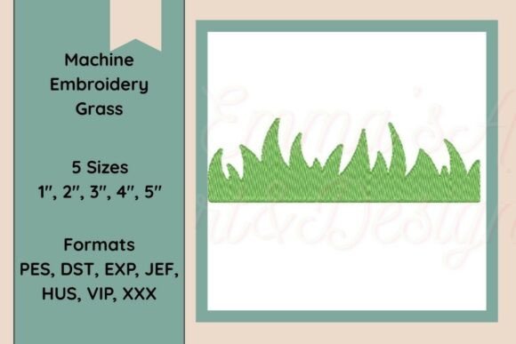 Grass Machine Embroidery Design: A Natural Touch for Spring Projects