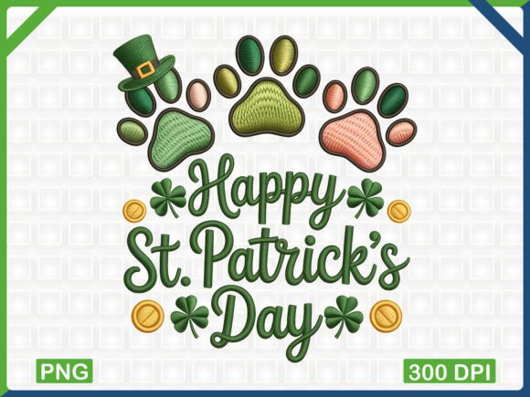 Happy St Patrick’s Day Embroidery