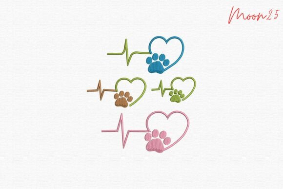 Heartbeat Paw Love Embroidery Design Review