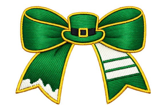 Leprechaun Hat Bow Embroidery