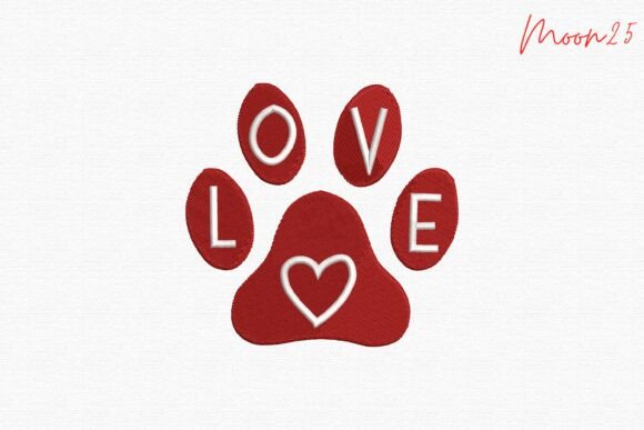 Love Paw Print Heart Embroidery: A Craft Fair Darling?