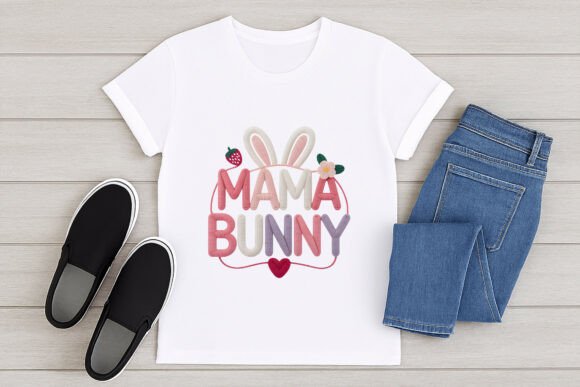 Mama Bunny Embroidery Style PNG Review for Seasonal Sellers