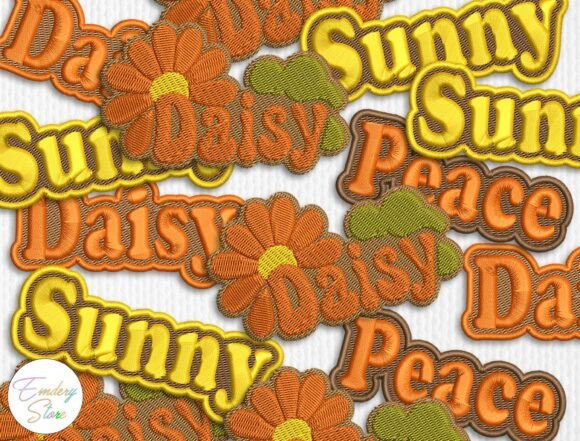 Retro Flower Word Embroidery Patch: A Warm, Handmade Touch for Personalized Gifts